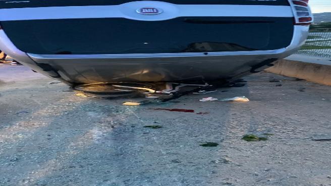 İskilip’te Otomobil Takla Attı, Bisiklet Süren Çocuk Yaralandı