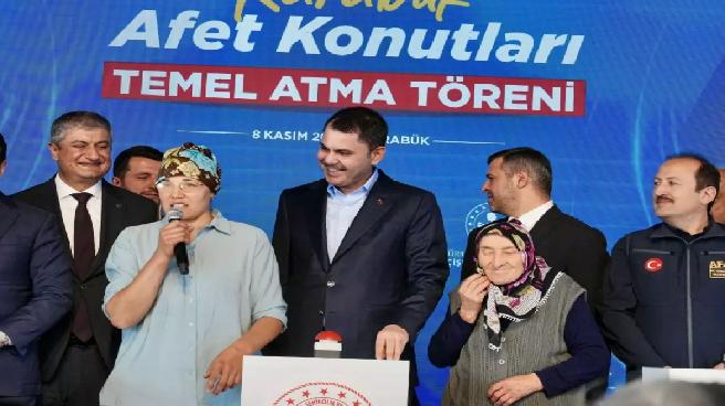 Karabük’te Yangın Sonrası Yeni Konutların Temeli Atıldı