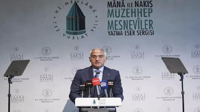 “Mana ve Nakış: Müzehhep Mesneviler Yazma Eser Sergisi” açıldı