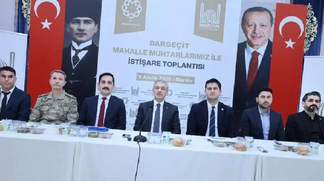 Mardin Valisi Tuncay Akkoyun muhtarlarla bir araya geldi