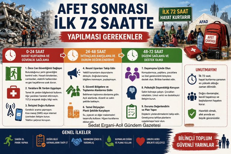 Afet Sonrası İlk 72 Saat