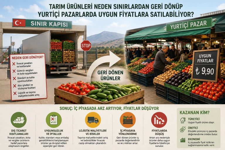 Tarım Ürünlerimiz Sınırdan Neden Geri Dönüyor?