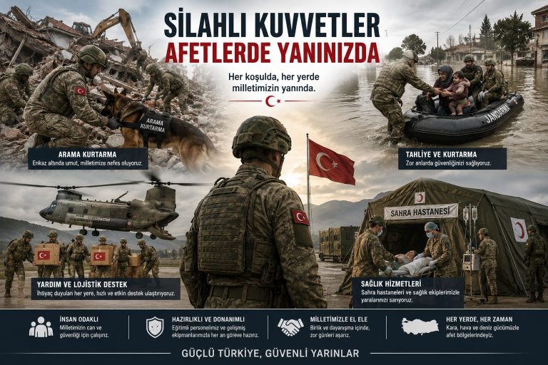 AFETLERDE SİLAHLI KUVVETLERİN ROLÜ…